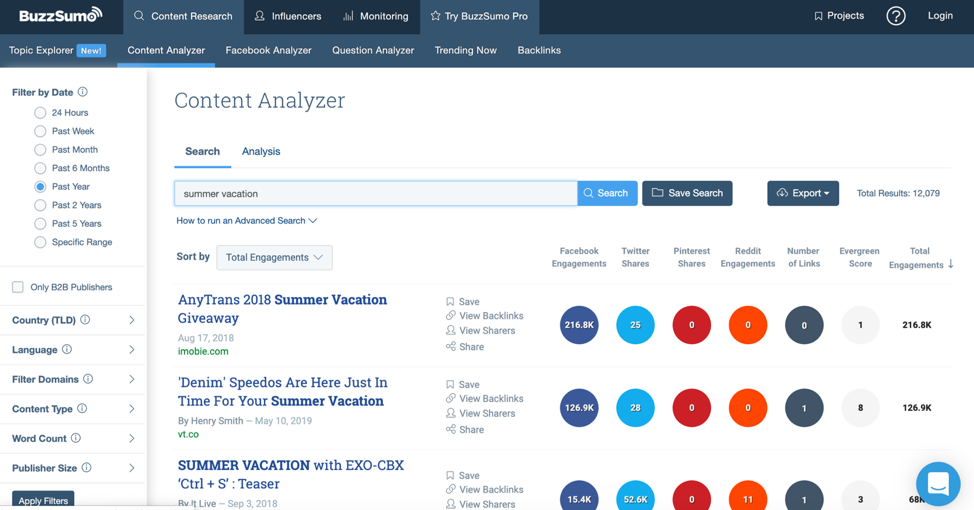 Buzzsumo-social-media-content-analyzer